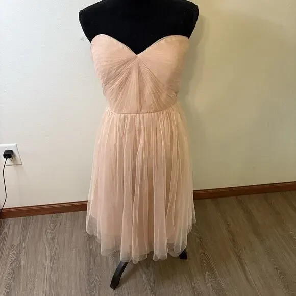 Jenny Yoo Collection Maia Convertible Strapless Tulle Dress Blush Size 14​ - Picture 4 of 12
